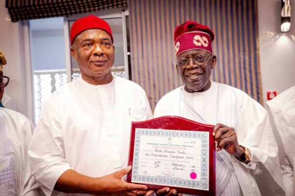 PRESIDENT TINUBU APPOINTS GOVERNOR UZODIMMA AS RENEWED HOPE AMBASSADOR