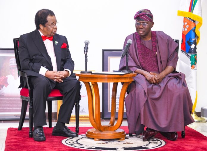 SANWO-OLU AT AREWA HOUSE: “WE’LL DEFEAT INSECURITY, OTHERS