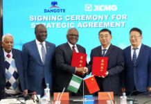 Dangote, China’s XCMG Seal Strategic Partnership on Infrastructure, Mining and Green Equipment