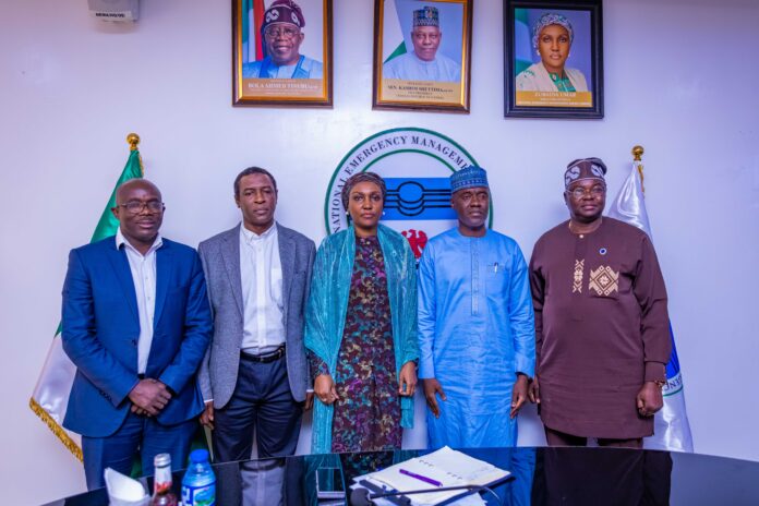 PIX ONE - NEMA DIRECTOR GENERAL, MRS ZUBAIDA UMAR HOSTS HIGH-LEVEL INTER-AGENCY MEETING TO STRENGTHEN EARLY WARNING, PROACTIVE FLOOD MANAGEMENT AT NEMA HEADQUARTERS IN ABUJA